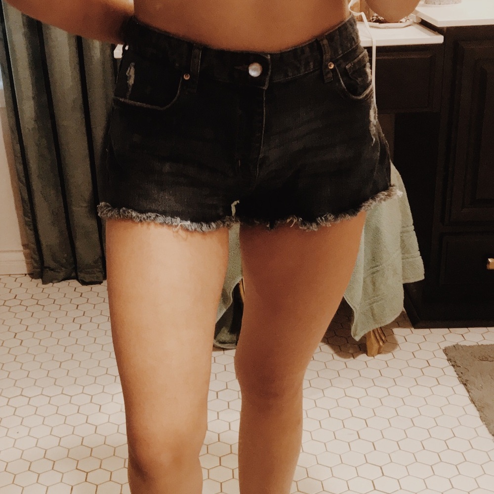 h&m denim shorts